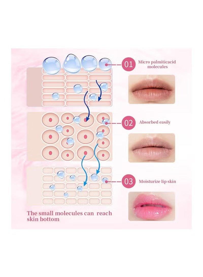 ibcccndc Pink Lip Serum, Lip Gloss Oil for Plumper & Moisturizer Serum, Hydrating Pink Lips Stain Serums for Dry, Peeling & Dark Lips, Color Changing LipOil For Lips& Cheeks, Lippie Glow Oil 5.5g - Image 5