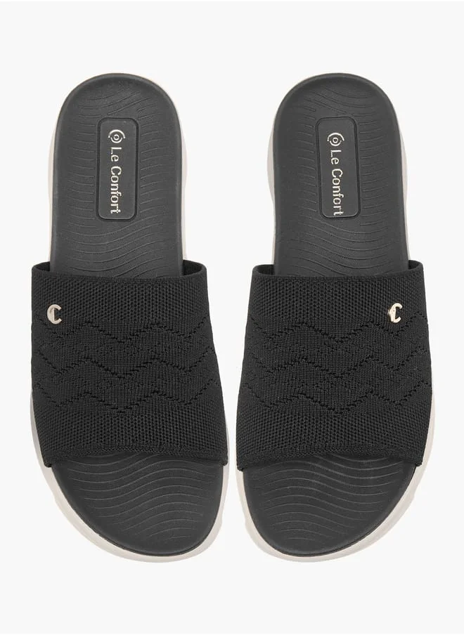 لو كونفورت Women Textured Slip-On Sandals