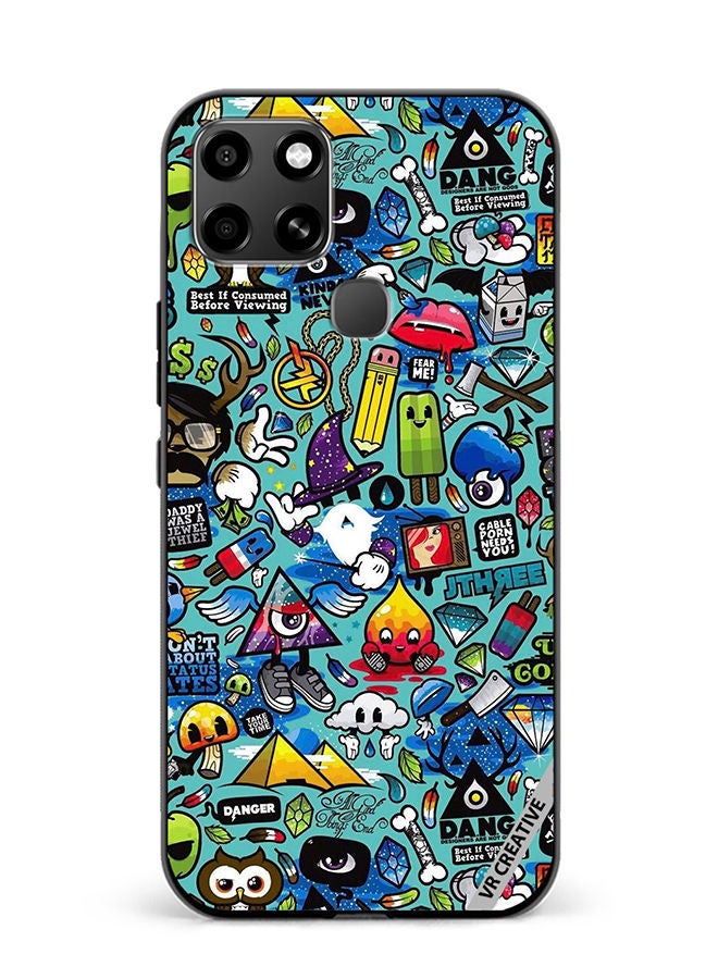 VR CREATIVE Protective Case Cover For Infinix Smart 6 Design Multicolour - Image 1