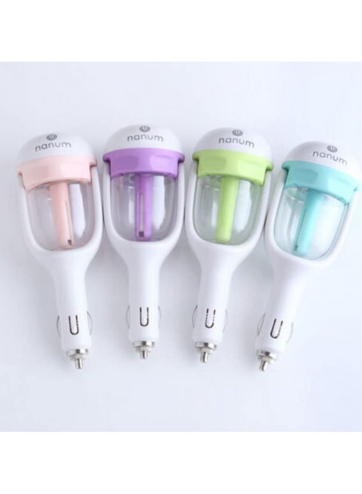 Car Steam Air Humidifier 50ml Pink/White - Image 2