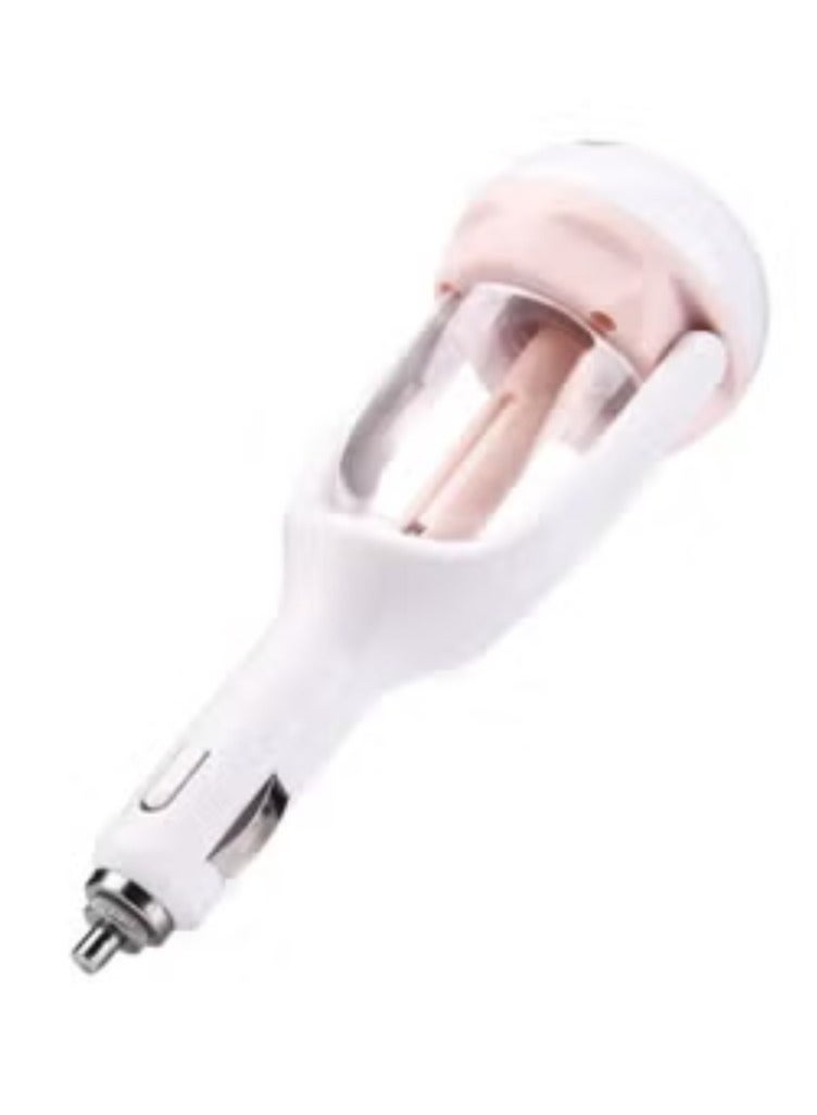 Car Steam Air Humidifier 50ml Pink/White - Image 3