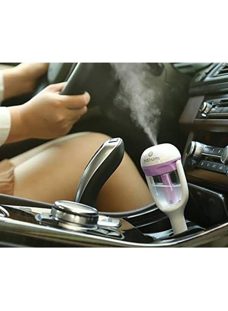 Car Steam Air Humidifier 50ml Pink/White - Image 4