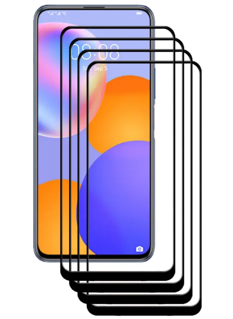 ACLIX 4 Pieces Antistatic ESD Dustproof Premium Quality High Definition Tempered Glass Screen Protector Designed For Huawei Y9a - Image 1