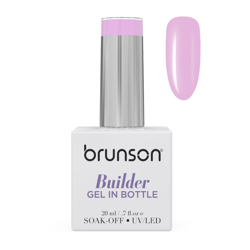 brunson جل بناء خالي من TPO للأظافر 20 مل 10 في 1 جل بناء في زجاجة BIAB بدون حرارة غير مصفر طويل الأمد جل نقع للأظافر لتقوية وإصلاح قاعدة هيماء خالية من الجل الصلب للصالة - Image 1