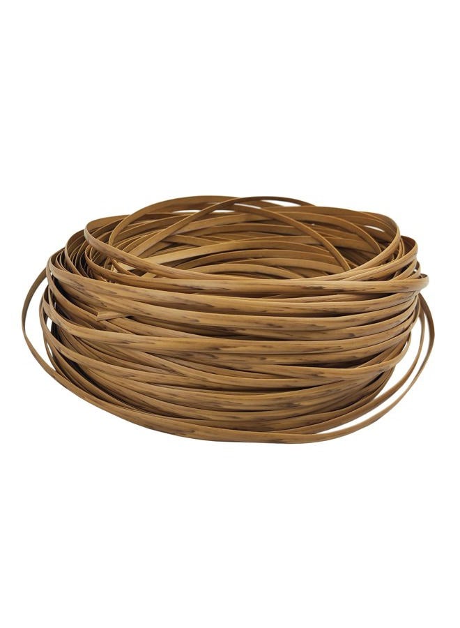 Feyart 7mm 80m Light Wood Grain PE Rattan Strip for Outdoor Rattan Furniture Repair, Plastic Wicker for Patio Furniture Restore - Image 1