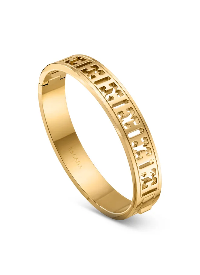 إسكادا Estelle Gold Plated Bangle with Cutout Escada Logo