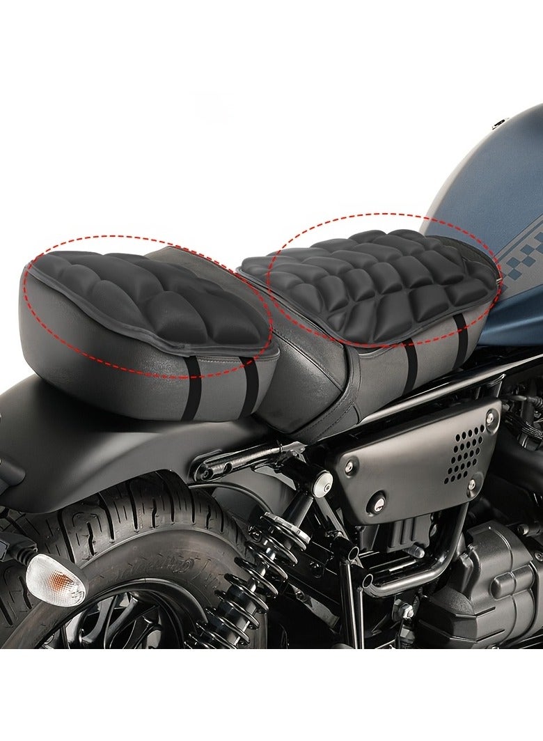 2pcs مقاعد الدراجات النارية، كبيرة وصغيرة، امتصاص الصدمات، مقاومة للطقس، قابلة للتنفس، مضادة للأشعة فوق البنفسجية، شارع الدراجات الهوائية Cushion، مثالية لرحلات الطريق الطويل، مغامرات الصيف ورحلات طريق العطلة - Image 4