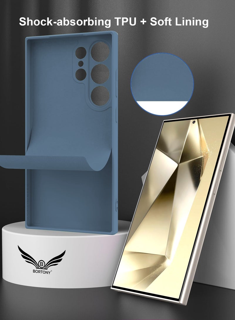 BORTONY Samsung S25 Ultra Case Liquid Soft Silicone Gel Rubber Galaxy S25 Ultra Cover Anti Scratch Shockproof Protective Case for Samsung Galaxy S25 Ultra 6.8 Inch - Image 5