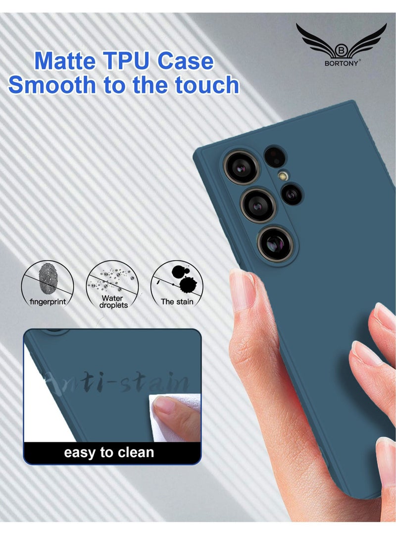 BORTONY Samsung S25 Ultra Case Liquid Soft Silicone Gel Rubber Galaxy S25 Ultra Cover Anti Scratch Shockproof Protective Case for Samsung Galaxy S25 Ultra 6.8 Inch - Image 4