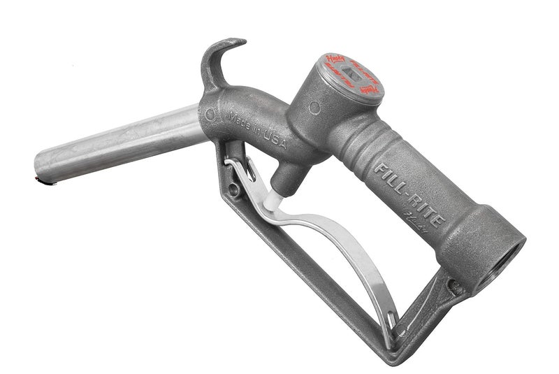 FILL RITE FRHMN100S 1" Up to 40 GPM (150 LPM) Manual Nozzle with Hook - Image 1