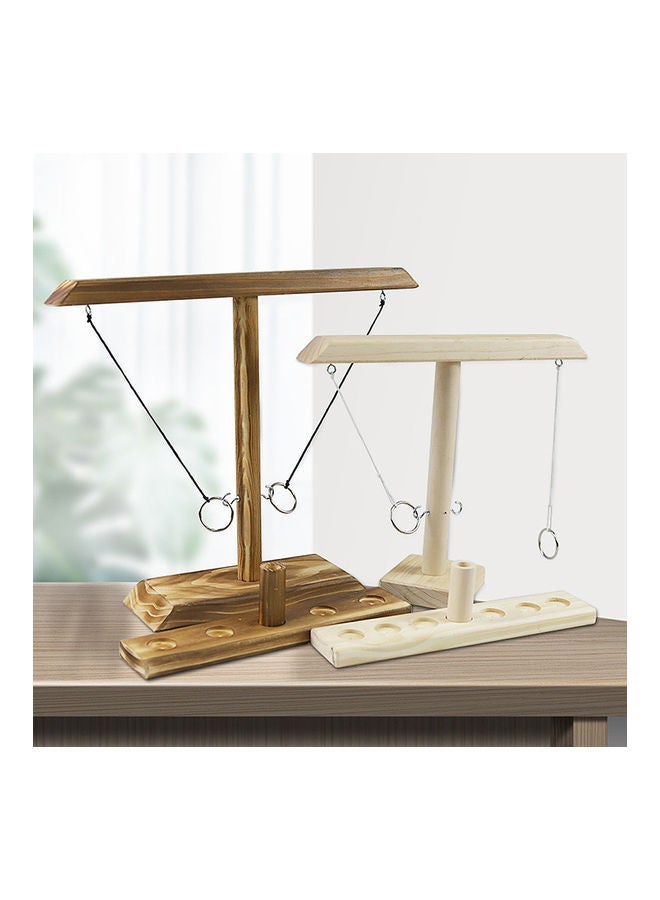 إسكدنيا لعبة خشبية للتسلية تحتوي على خطاف وحلقة - Image 2