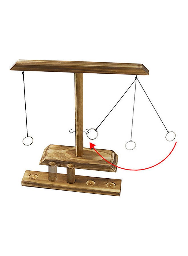 إسكدنيا لعبة خشبية للتسلية تحتوي على خطاف وحلقة - Image 3