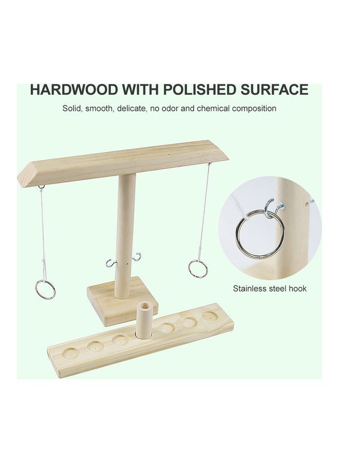 إسكدنيا لعبة خشبية للتسلية تحتوي على خطاف وحلقة - Image 4