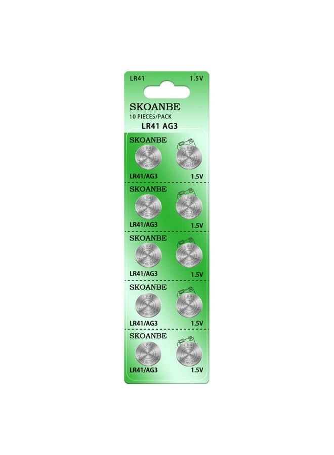 SKOANBE 10PCS LR41 392 384 192 AG3 SR41 1.5V Button Coin Cell Battery - Image 2