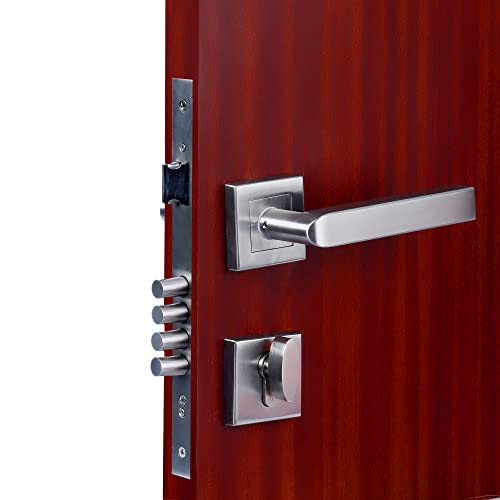 Crust Bego Premium Rose Mortise Door Lock Handle Set/Mortise Lock with Brass Lock Body and 60 mm Brass Cylinder Set with 3 Brass Computer Keys (ONE Side Key) - Image 5