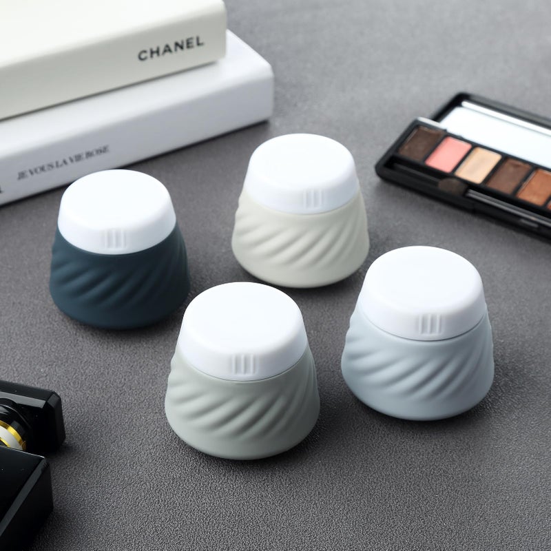 Gemice TSA Approved Travel Containers for Toiletries, 4 Pack Silicone Cream Jars with Convenient Toiletry Bag, Leak-proof Wide Mouth Travel-Size Toiletries Containers with Lid for Cosmetic Cream - Image 5