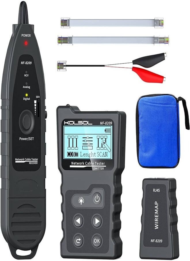 Generic - NOYAFA Advanced Network Cable Tester With PoE& NCV & Lamp For CAT5e/CAT6/CAT6a, Multifunction Wire Tracker Cable Tester For Tracker Underground Telephone Line Finder Home Repair - Image 1