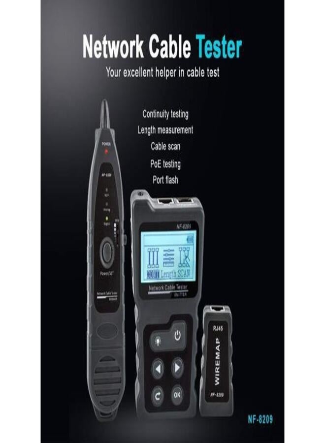 NOYAFA Network Cable Tester - PoE, NCV & Cable Tracker For CAT5e/CAT6 Wiring