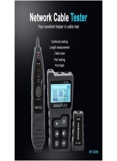 NOYAFA Advanced Network Cable Tester With PoE& NCV & Lamp For CAT5e/CAT6/CAT6a, Multifunction Wire Tracker Cable Tester For Tracker Underground Telephone Line Finder Home Repair