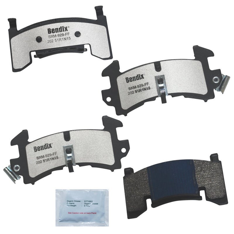 Bendix Fleet Metlok MKD202FM Semi-Metallic Front Brake Pads for Chevrolet S10 1999-1998 - Image 3