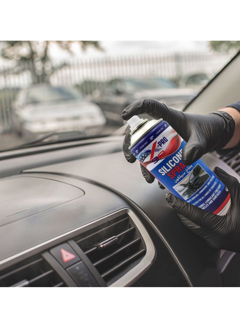 Xpro Combo - 4 PCS Silicone Spray Lubricant and Protectant for Vehicles, Prevents Squeaks, Corrosion, and Friction 450ml X99-720 - Image 5