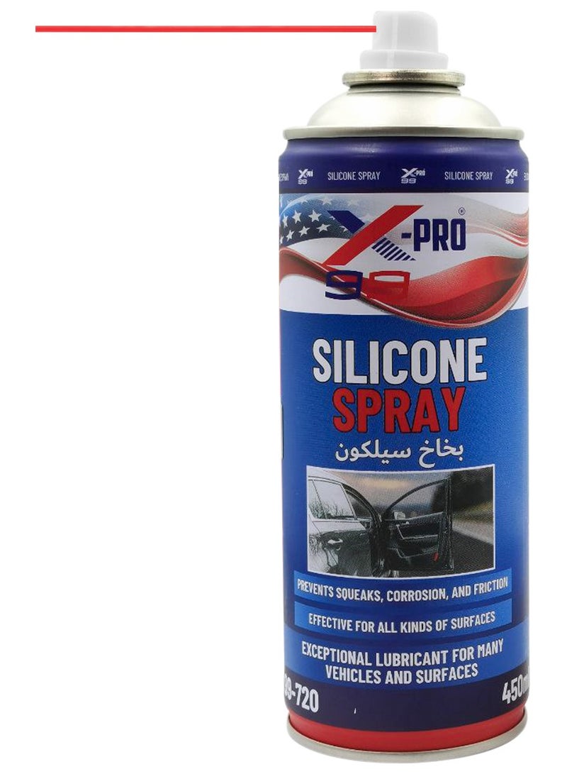 Xpro Combo - 4 PCS Silicone Spray Lubricant and Protectant for Vehicles, Prevents Squeaks, Corrosion, and Friction 450ml X99-720 - Image 3