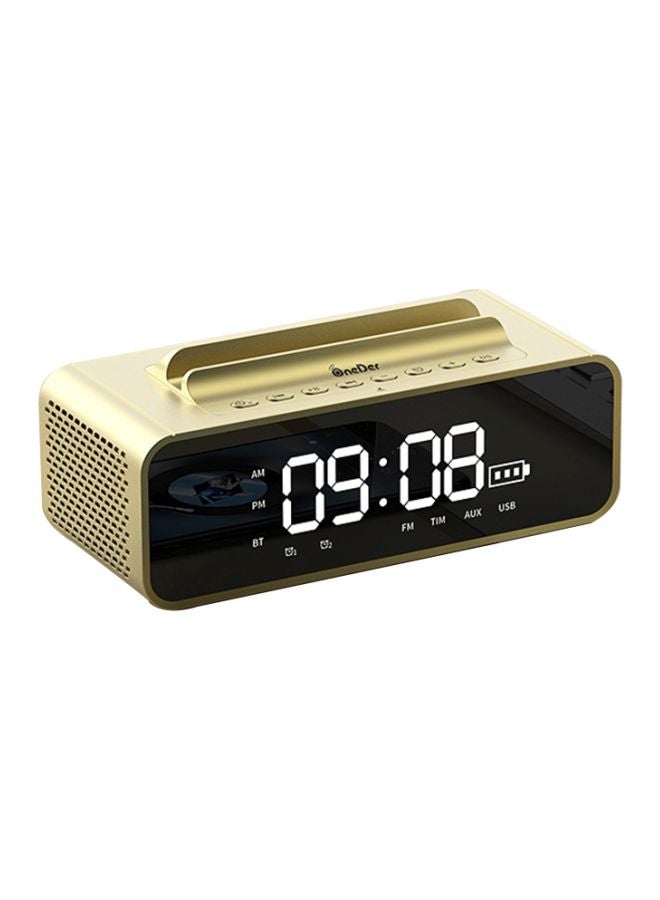 NIBEMINENT Wireless Bluetooth Speaker With Mic Gold
