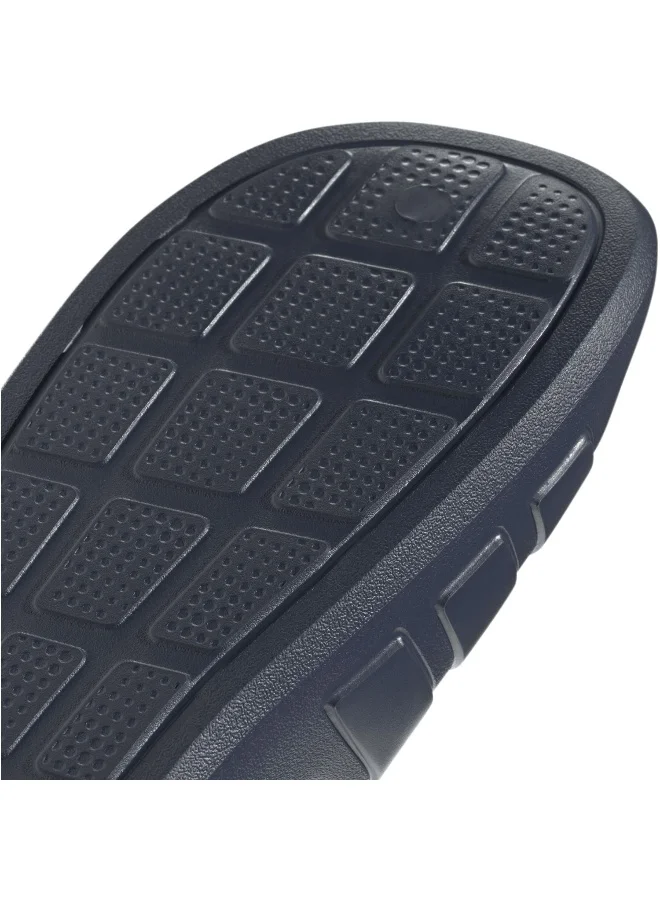 adidas أديداس أديليت فلو سلايدز رياضية زرقاء للجنسين مقاس 4