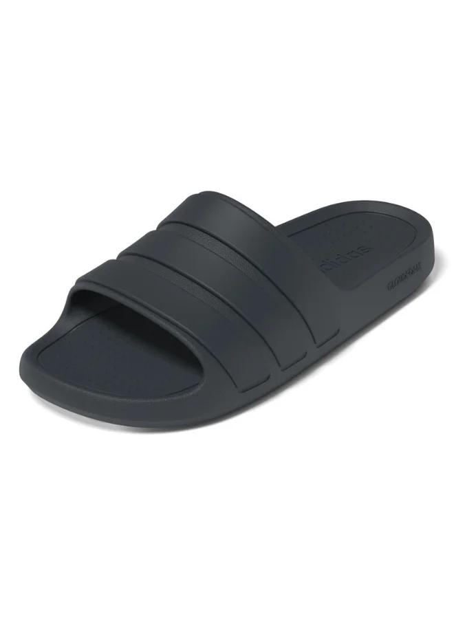 adidas أديداس أديليت فلو سلايدز رياضية زرقاء للجنسين مقاس 4
