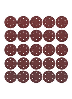 25PCS 9 Inch 6 Hole Hook and Loop Adhesive Sanding Discs Sandpaper for Drywall Sander 40 60 80 180 240 Grits
