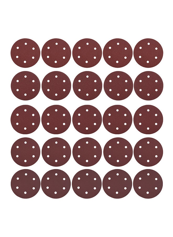 Generic - 25PCS 9 Inch 6 Hole Hook and Loop Adhesive Sanding Discs Sandpaper for Drywall Sander 40 60 80 180 240 Grits - Image 1