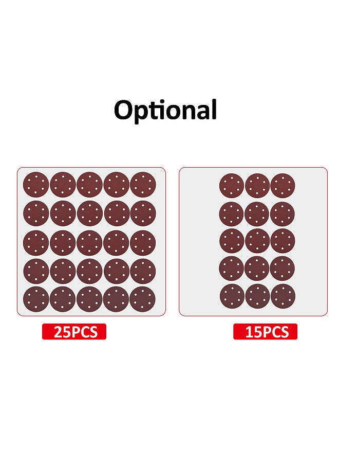 Generic - 25PCS 9 Inch 6 Hole Hook and Loop Adhesive Sanding Discs Sandpaper for Drywall Sander 40 60 80 180 240 Grits - Image 1