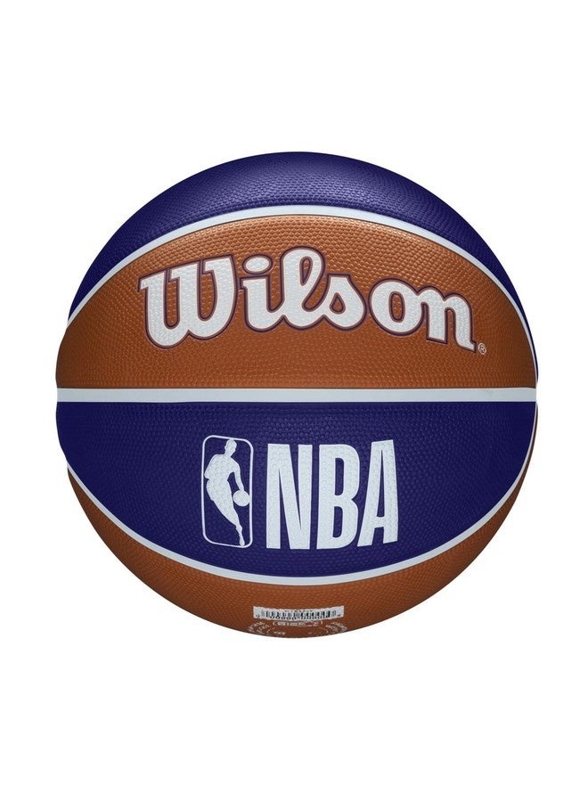 Wilson NBA Team Alliance Basketball Phoenix Suns - Size 7 for +12 years old and Adults - Blue/Orange - Image 2