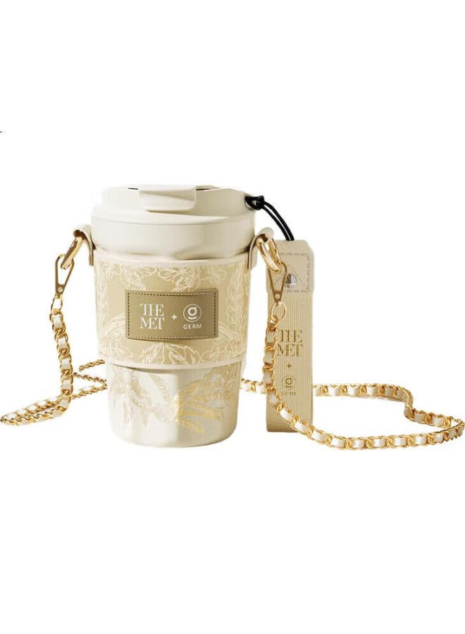 Germ Ulated Mug For Women, Coffee Cup, 316 Stainless Steel Water Bottle, Large Capacity, Student Portable Cup, Gift, 390ml, Metropolitan - Image 2