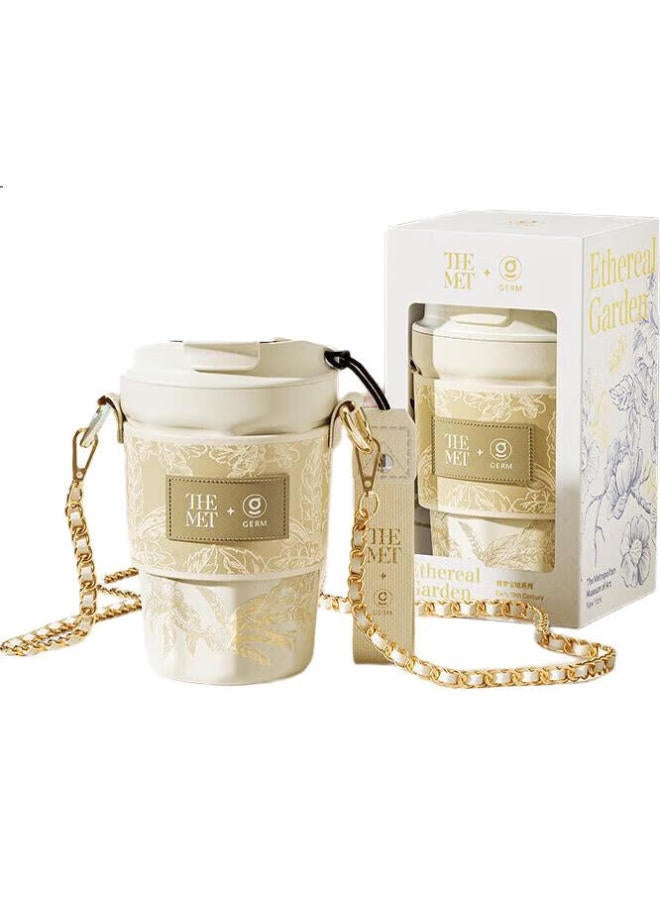 Germ Ulated Mug For Women, Coffee Cup, 316 Stainless Steel Water Bottle, Large Capacity, Student Portable Cup, Gift, 390ml, Metropolitan - Image 3