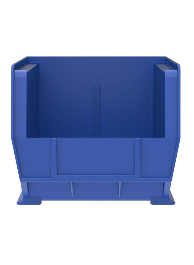 AkroMils 30240 AkroBins Plastic Storage Bins SpaceSaving Stackable Bins for Garage Pantry Craft Organization 15Inch x 8Inch x 7Inch Blue 12Pack - Image 4