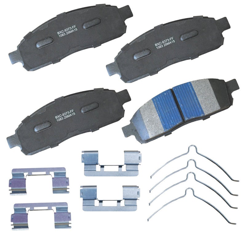 بنديكس وسادات فرامل أمامية سيراميكية Bendix Premium SBC1083 لسيارات Ford F-150 (موديلات 2009-2004) وLobo (موديلات 2005-2004) - Image 1
