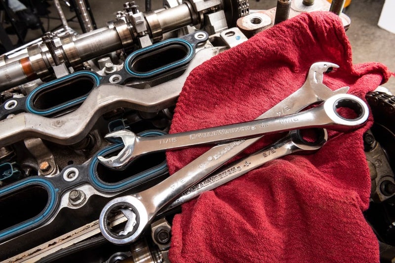 GEARWRENCH 8 Pc. 12 Point Open End Ratcheting Combination SAE Wrench Set - 85599 - Image 3