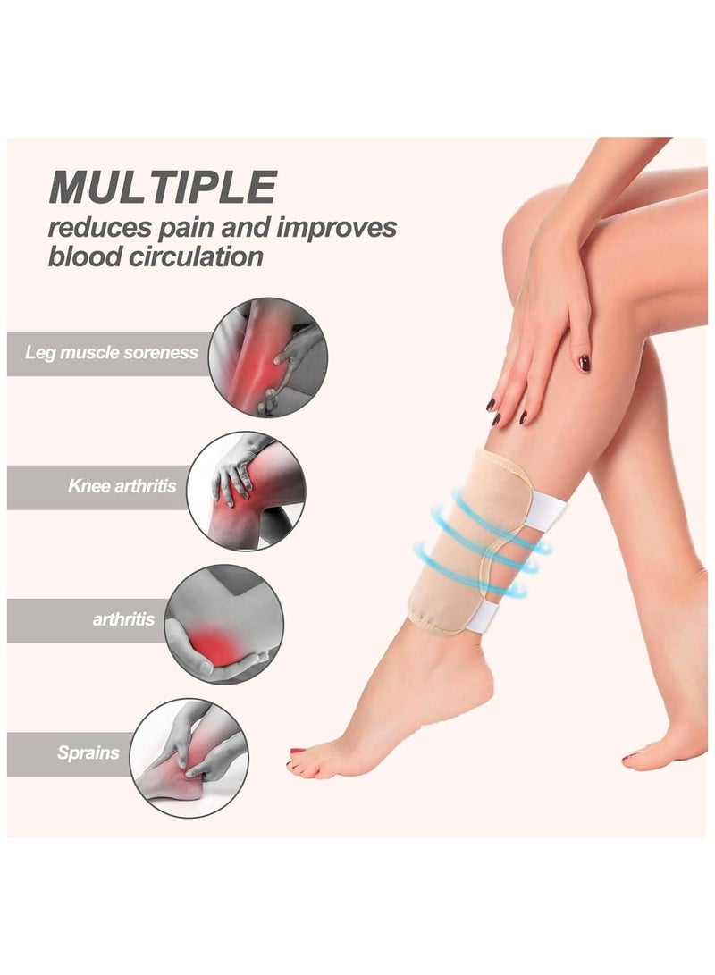 general Knee and Foot Castor Oil Pack, Reusable Organic Cotton Castor Oil Joint Compression Pads, Adjustable Castor Oil Pack Kit (Castor Oil Not Included) - Image 3