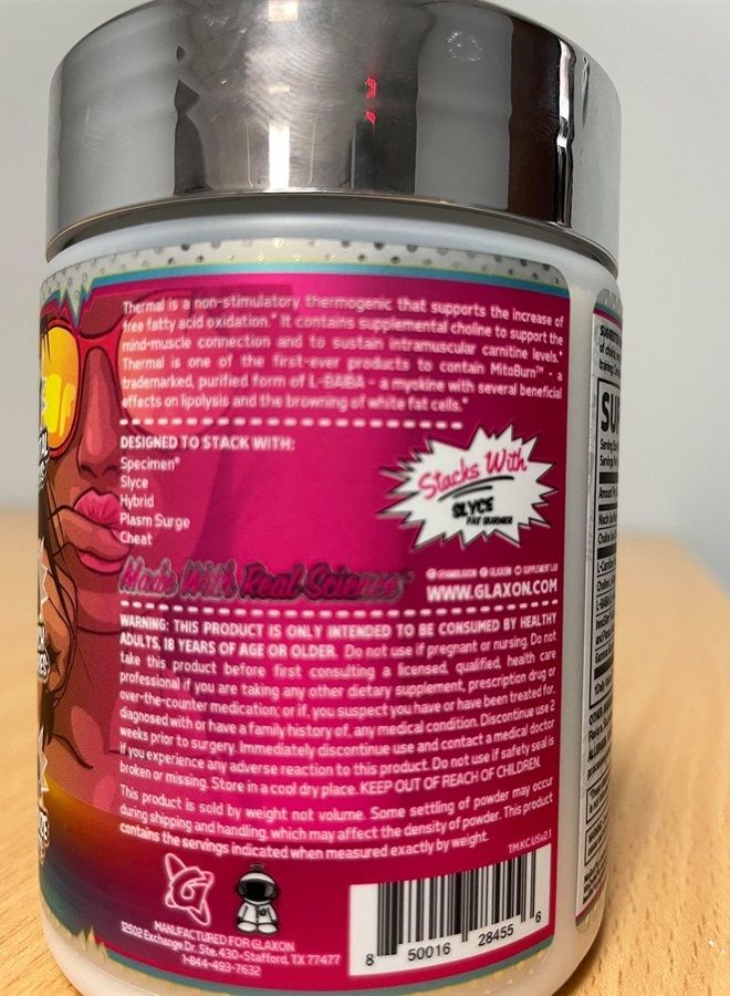 GLAXON Thermal Non-Stimulant Thermogenic Fat Burner Powder from Improve Weight Loss, Suppress Hunger and Appetite – L-Carnitine, VitaCholine™, BAIBA Acid Mitoburn™ - 21 Servings (Kiwi Cooler) - Image 2