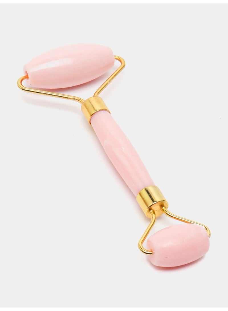 Double-sided crystal jade face massager, rose gold - Image 4