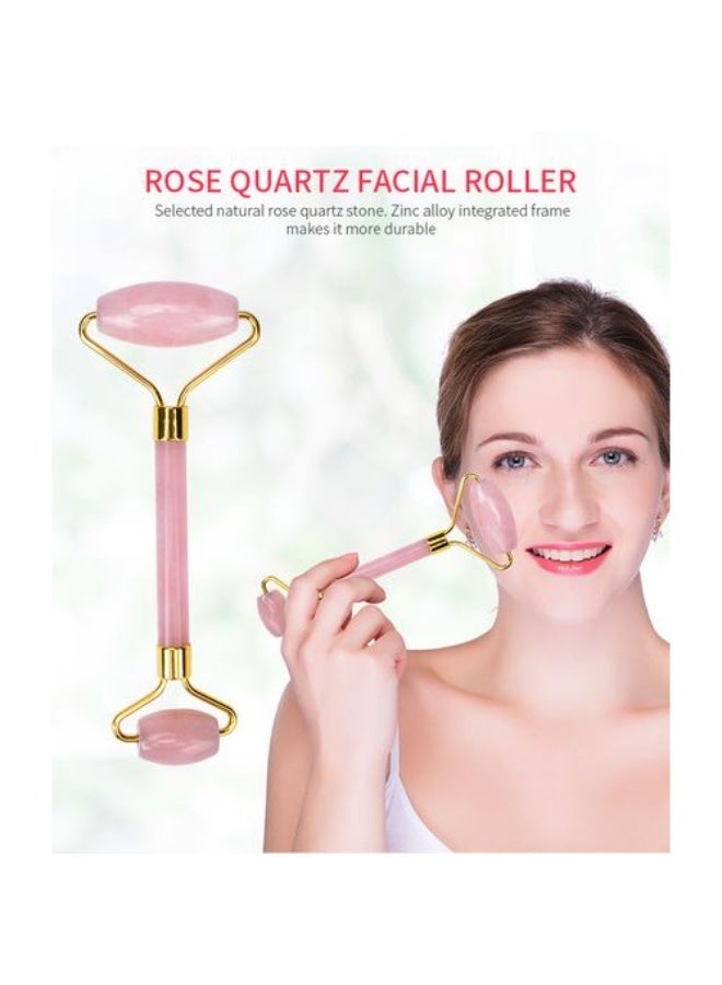 Double-sided crystal jade face massager, rose gold - Image 5