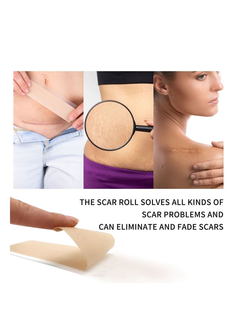 Elaimei - Medical Silicone Scar Sheets Roll 3m - Silicone Gel Sheets for Scar Removal, Silicone Sheets For Removing Scars Painlessly, Reusable Scar Gel Treatment,Cut Custom Size Strips - Image 1