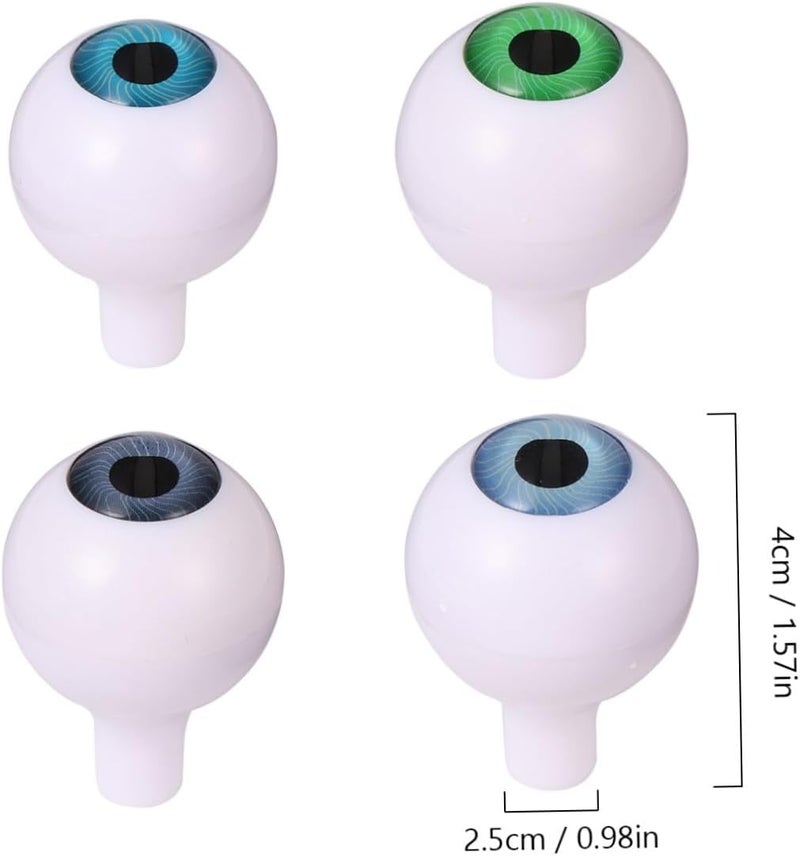 Lurrose 4pairs Scary Eyeballs for Halloween Dolls Eyes Premium Acrylic Material Unique Styling for Crafts for Spooky Decorations and Pranks - Image 2
