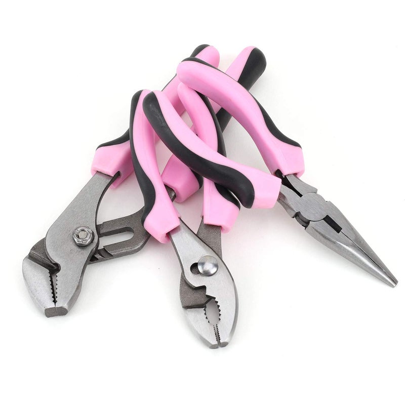 FASTPRO 267-Piece Pink Tool Set, Home Repairing Tool Kit with 13-Inch Wide Mouth Open Tool Bag, Mechanics Hand Tool Kit for DIY, Home Maintenance - Image 5