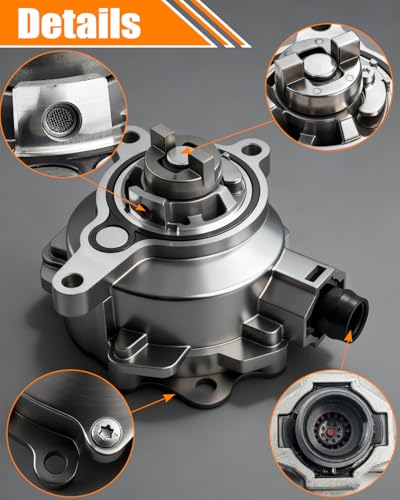 Quivimoro Brake Vacuum Pump Fits for Ford and Lincoln Models - Explorer 2012-2019, Escape 2013-2018, Fusion 2013-2020, Focus 2013-2014, Edge 2012-2018, Mustang, Taurus & MKZ, MKT, MKC,Vacuum Pump OE# BB5Z2A451C - Image 4