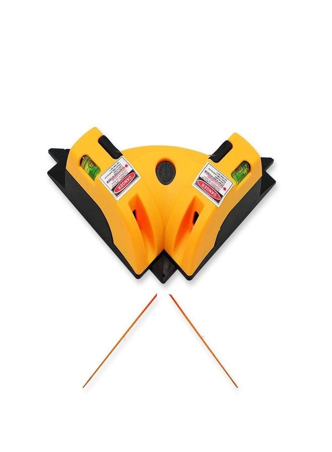 JUSTAKEIT 90 degree Vertical Horizontal Laser Line Projection | Square Level Laser | HF-DC01 Square Right Angle 90 Degree Vertical Horizontal Line Projection Laser Levels Measurement Tool - Image 1