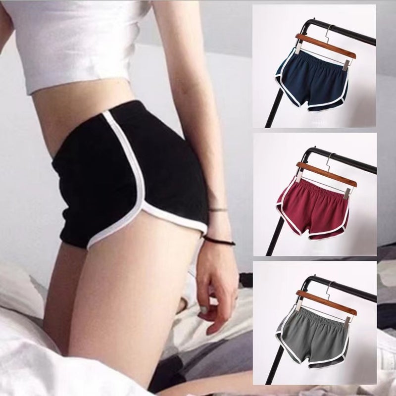 Women's Summer Yoga Beach Shorts - Sports Casual Solid Color Hot Pants - Image 1