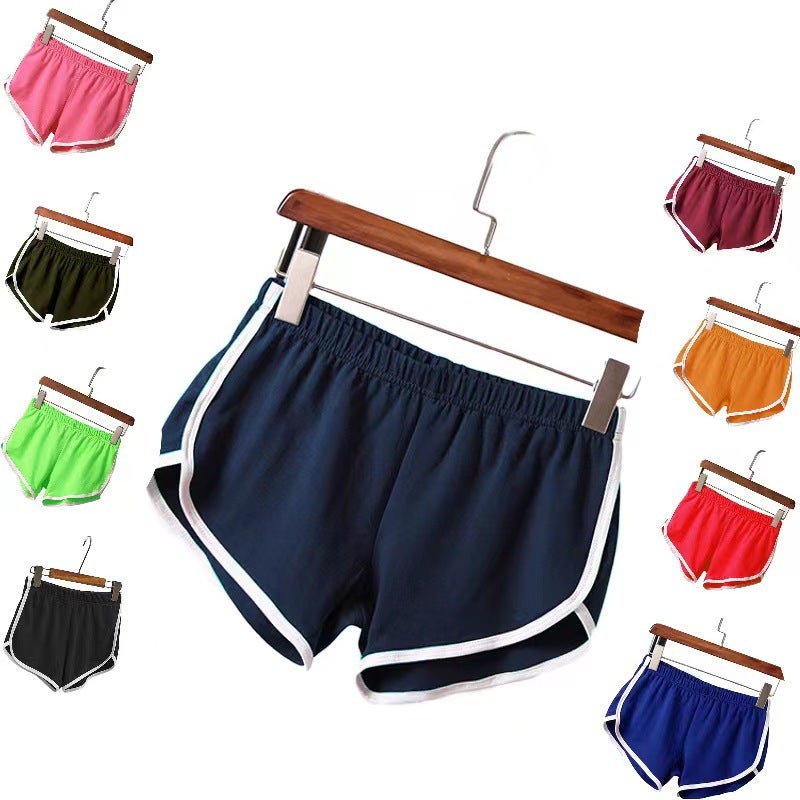 Women's Summer Yoga Beach Shorts - Sports Casual Solid Color Hot Pants - Image 5