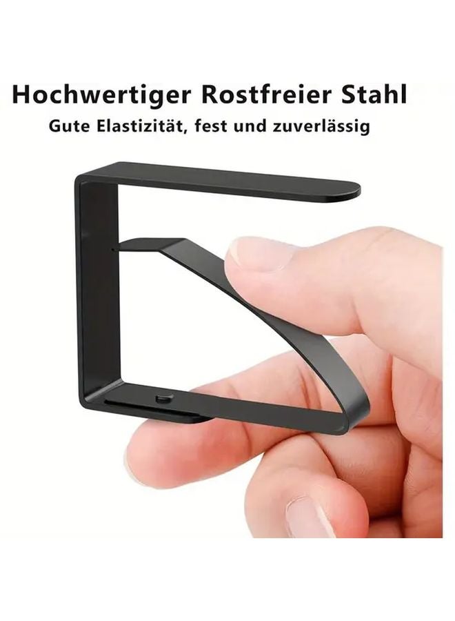 مشابك مفرش من الفولاذ المقاوم للصدأ 6 قطع للنزهات الخارجية والحفلات والأعراس - Image 5